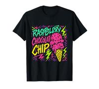 Raspberry Chocolate Chip Retro Ice Cream T-Shirt