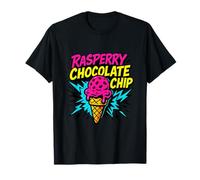 Raspberry Chocolate Chip Retro Ice Cream T-Shirt