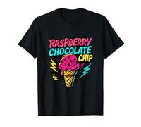Raspberry Chocolate Chip Retro Ice Cream T-Shirt