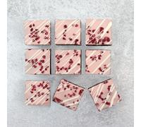 Raspberry Delight Brownies | Irresistibly Tasty Letterbox Friendly Brownies | White Chocolate Topped Brownies | Perfect For Birthdays, Celebrations Or Any Event