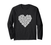 Raspberry Heart Shape Love Healthy Diet Smoothies Long Sleeve T-Shirt