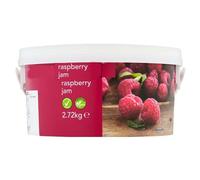 Raspberry Jam & Orange Marmalade 2.72kg - Premium Fruit Preserves, Thick Smooth & Tangy Spread, Perfect for Toast, Baking, Desserts, Breakfast Table Use - cfs (Raspberry Jam)