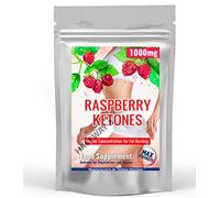 Raspberry Ketone Weight Loss Pill Max Strength 1000mg Capsules Fat Burner Pills UK Made Suitable for Vegetarian Diet Pills Refill Pack