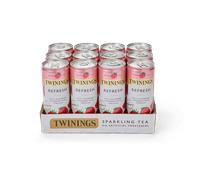 Raspberry & Lemon Sparkling Tea With Added Magnesium, Niacin & Vitamin C - Single Pack - Refresh Sparkling Tea - Twinings