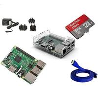 RASPBERRY PI 3 Quad Core 1GB RAM 32 GB CLASS 10 NOOBS Starter Kit - Clear Case