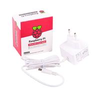 Raspberry Pi 4 Model B Official PSU, USB-C, 5.1V, 3A, EU Plug, White