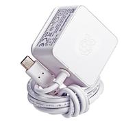 Raspberry Pi 4 Model B Official PSU, USB-C, 5.1V, 3A, UK Plug, White