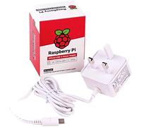 Raspberry Pi 4 USB-C Power Supply UK Plug (White)