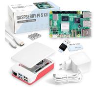 Raspberry Pi 5 1GB Starter Kit | 128GB Edition | Official 27W Power Supply | Official Case with Fan | 4K Micro HDMI Cable 1m | Aluminum Heatsink