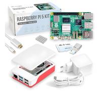 Raspberry Pi 5 4GB Starter Kit | 64GB Edition | Official 27W Power Supply | Official Case with Fan | 4K Micro HDMI Cable 1 m | Aluminium Heatsink
