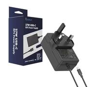 Raspberry Pi 5 Power Adapter - 5.1V 5A USB-C PD Adapter (Black, UK Plug)
