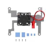 Raspberry Pi Cooling Fan Mounting Bracket - Aluminum Heat Sink Kit with 5V High-Speed Fan and Pre-Applied Thermal Paste for Optimal Temperature Control