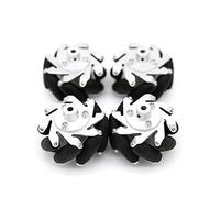 Raspberry pi kit 4Pcs Mecanum Wheel Diameter 60mm 75mm Aperture 4/5/6/8mm Shaft Coupling Omnidirectional Wheel RO-S Mobile Platform (Size : 8mm, Color : 60mm)