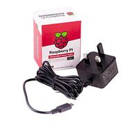 Raspberry Pi Official 4 USB to Type-C Power Supply Adapter - UK Plug, Black