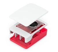 Raspberry Pi Official Pi 5 A+ Case in Red & White Built in Fan & Heatsink UK