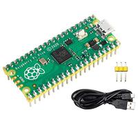 Raspberry Pi Pico with Pre-Soldered Header Microcontroller Mini Development Board Based on Raspberry Pi RP2040 Chip,Dual-Core ARM Cortex M0+ Processor, Flexible Clock Running up to 133 MHz