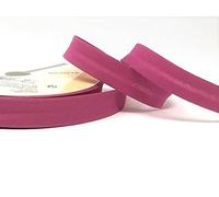 Raspberry Pink Byetsa 18mm Polycotton Bias Binding on 3m Length (N.B. This is a Cut from a roll, Presented on a Bertie's Bows Ribbon Card)
