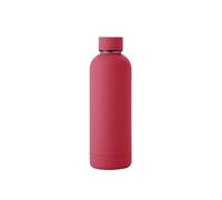 (Raspberry Red, 350ml) Steel Stainless Vacuum Bottle With Solid Color And Large Gifts For Capacity