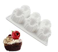 Raspberry Silicone Mould - 3D Fruit Mousse Cake Mould for Desserts and Pastries | 6 Cavity Non-Stick Silicone Baking Dish | For Chocolate Jelly Ice Pastry Bakers