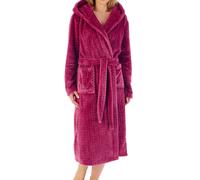 Slenderella HC02319-RB Women's Raspberry Long Dressing Gown Small