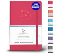 Raspberry Sorbet Daily Planner 2023 by Panda Planner - Organizer Planner for Goals, Gratitude & Focus - Weekly & Monthly Agenda Sections - Undated 90 Day Planner