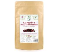 Raspberry & Wild Strawberry Loose Tea - Refreshing Fruit and Herbal Tea - with Hibiscus & Rose Peel & Chokeberry (100g)