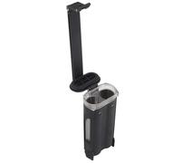 RASPIO Tactical Battery Storage Holder, Portable Waterproof Single Double Slot Design Battery Case For CR123, AAA and AA Flashlight Batteries(Black,Double)
