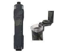 RASPIO Tactical Battery Storage Holder, Portable Waterproof Single Double Slot Design Battery Case For CR123, AAA and AA Flashlight Batteries(BCP,Single)