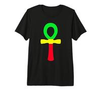 Rasta Ankh Ancient Egyptian Reggae Mashup Premium T-Shirt