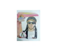 Smiffys Rasta Beret, Black & Yellow with Dreadlocks, Hawaiian Luau Fancy Dress, Hawaiian Dress Up Hats