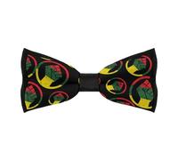 Rasta Black Power FIST Fits Men's Bow Tie Adjustable Pre-tied Bowtie Work Party Wedding Bow Tie Gift