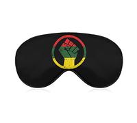 Rasta Black Power FIST Fits Sleep Eye Mask Cute Blindfold Eye Covers Eyeshade for Women Men Gifts