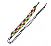Rasta Braided Bracelet - Friendship Bracelet Reggae Colours of the Caribbean - Adjustable Wristband Bob Marley
