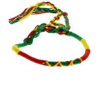 Rasta Braided Bracelet - Friendship Bracelet Reggae Colours of the Caribbean - Adjustable Wristband Bob Marley