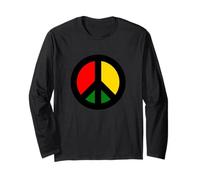 Rasta CND Ban The Bomb Peace Symbol Long Sleeve T-Shirt