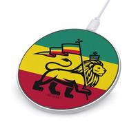 Rasta Flag Lion Wireless Charger with USB Cable Portable Wireless Charging Pad Compatible with iPhone Galaxy Series