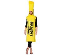 Rasta Imposta Adult Yellow Highlighter Fancy Dress Costume Standard
