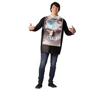 Rasta Imposta ATM Cash Machine Halloween Costume Automated Money Machines Bankomat Novelty Cosplay Party Funny Mens Womens Costumes, Adult One Size