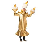 Rasta Imposta Candelabra Costume Candlelit Candle Womens Mens Play Dress Up Party Cosplay Costumes, Adult One Size