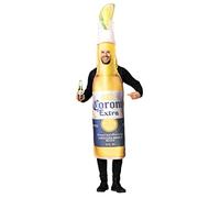 Rasta Imposta Corona Extra Bottle with Lime Halloween Costume Funny Party Drink Cinco De Mayo Dress Up Fits Men Women 21+ of age, Adult One Size