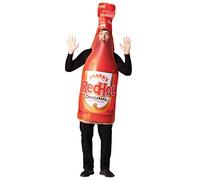 Rasta Imposta Frank's Red Hot Sauce Bottle Halloween Costume Buffalo Spicy Condiment Funny Dress Up Mens Womens Costumes, Adult One Size