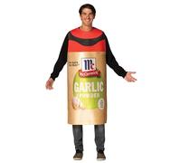 Rasta Imposta Funny Novelty Gag Halloween Costumes, McCormick Garlic Powder Spice Costume, Women and Men, Adult One Size