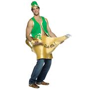 Rasta Imposta GC6085 Genie in the Lamp Costume Humor Adult, Cartoon, Green, One Size