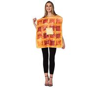 Rasta Imposta Get Real Waffle Adult Fancy Dress Costume Standard Orange