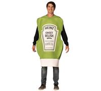 Rasta Imposta Heinz Relish Squeeze Bottle Condiment Halloween Costume, Green, Women and Men, Adult One Size