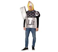 Rasta Imposta Lit Lighter Costume Flip Open Flame Womens Mens Dress Up Cosplay Party Costumes, Adult One Size