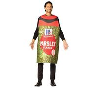 Rasta Imposta McCormick Parsley Flakes Bottle Halloween Costume Seasoning Funny Costumes Dress Up Mens Womens, Adult One Size