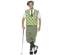 Rasta Imposta 7166 Golfer Adult Sized Costumes, Green, Large