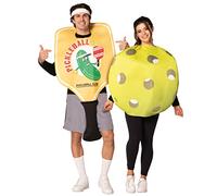 Rasta Imposta Pickleball Couples Costume Lawn Games Paddle and Ball Game Womens Mens Dress Up Cosplay Party Costumes, Adult One Size, Multicolored, One Size