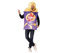 Rasta Imposta Potato Chips Bag Costume Snack Crispy Chip Dress Up Cosplay Party Costumes, Adult One Size, Purple, One size